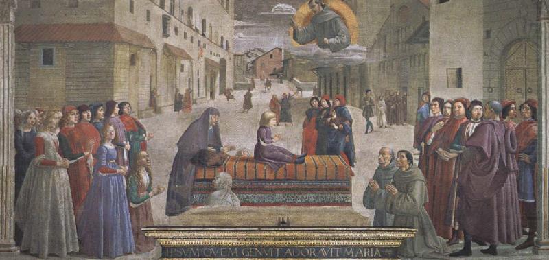 Domenico Ghirlandaio Saint Francis Restoring a Child to Life china oil painting image